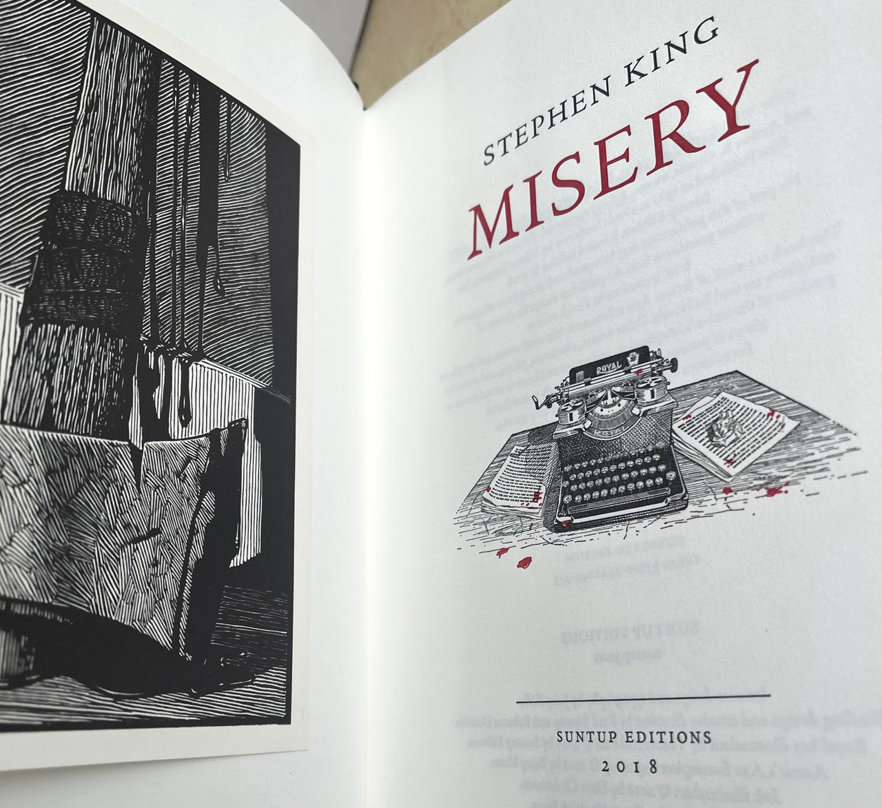 Stephen King "Misery" Signed Limited Edition No. 152 of 200 w/Publisher Bonus Items [Very Fine]