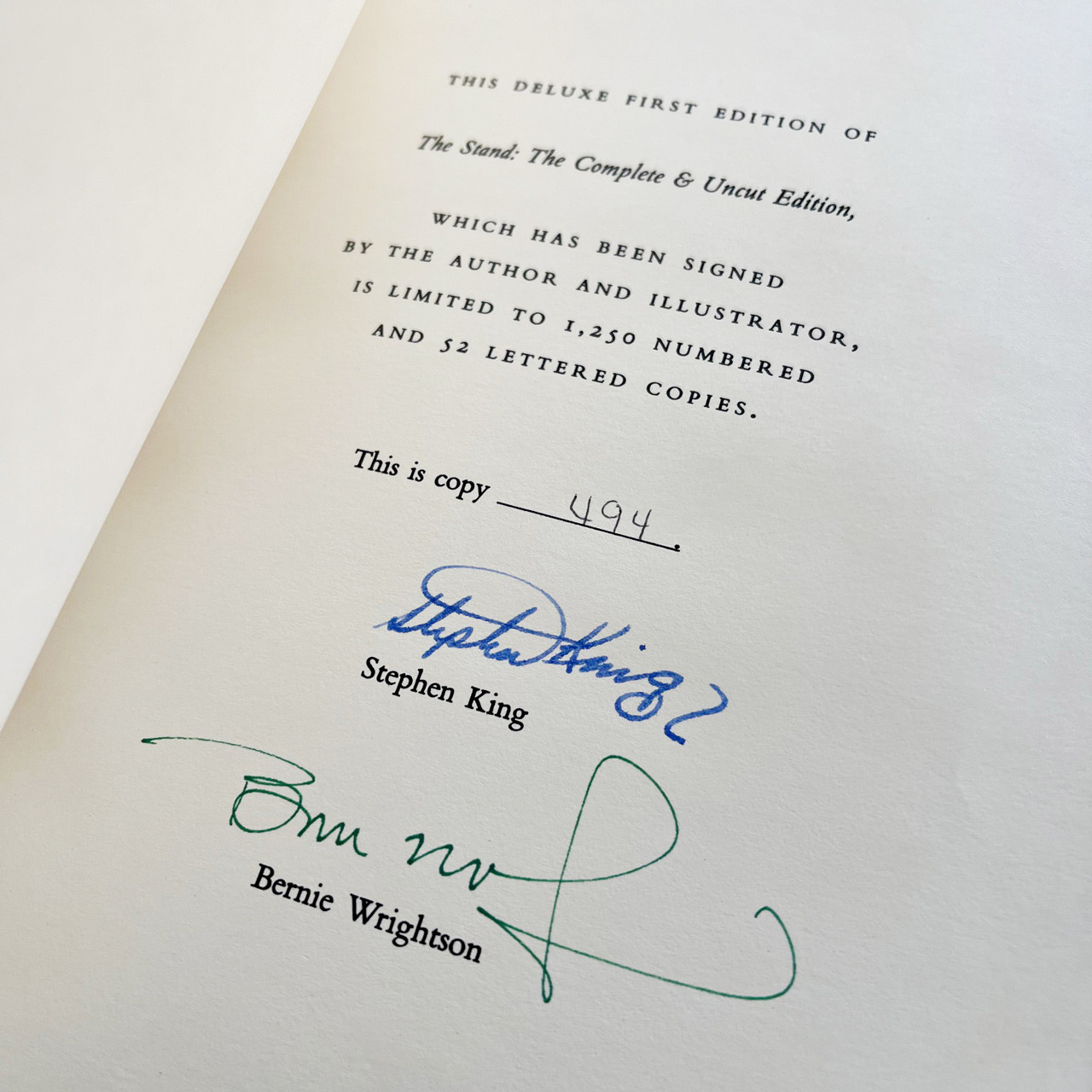 Stephen King "The Stand: The Complete and Uncut Edition" Signed Limited First Edition, Deluxe Leather Bound "Coffin" Bible No. 494 of 1,250
