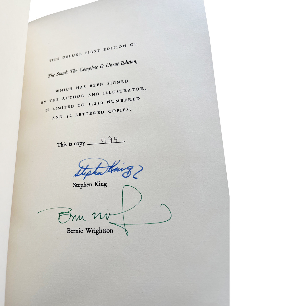 Stephen King "The Stand: The Complete and Uncut Edition" Signed Limited First Edition, Deluxe Leather Bound "Coffin" Bible No. 494 of 1,250