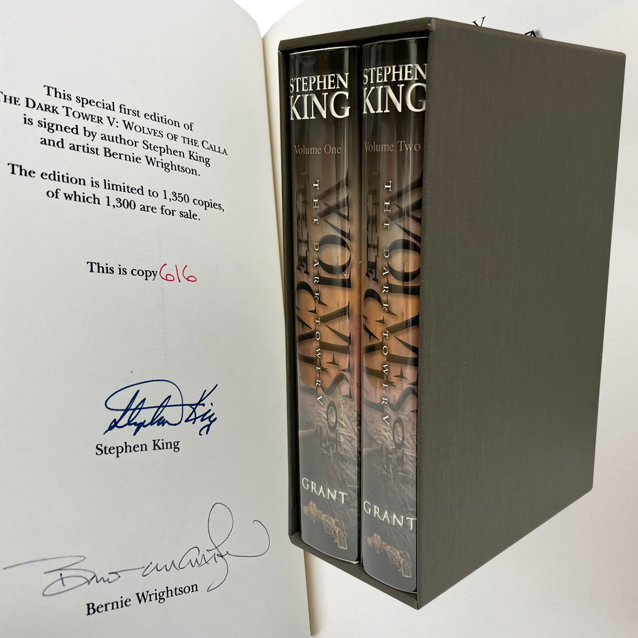 Stephen King "The Dark Tower" Signed Limited Edition, Complete Partial Matching Numbers 12-Volume Set, Signed Lettered Edition w/Purchasing Rights
