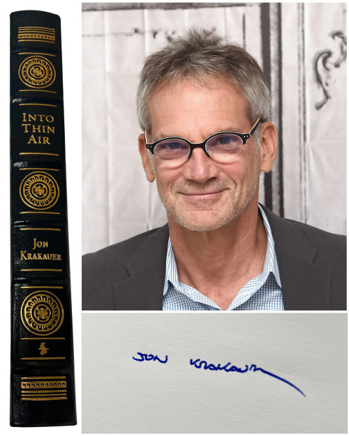 Jon Krakauer "Into Thin Air: A Personal Account of the Mt. Everest Disaster" Signed Limited Edition w/COA and Collector's Notes [Sealed]