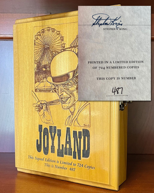 Stephen King "Joyland" Signed Limited First Edition No. 487 of 724 w/Matching Number DOLSO Wooden Case Stephen King "Joyland" Signed Limited First Edition No. 487 of 724 w/Matching Number DOLSO Wooden Case