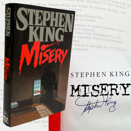 Stephen King "Misery" Slipcased Signed First Edition,  First Printing w/COA [Near Fine+]