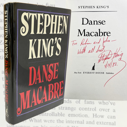 Everest House 1981 - Stephen King "Danse Macabre" Double Signed First Edition, First Printing, Slipcased w/COA