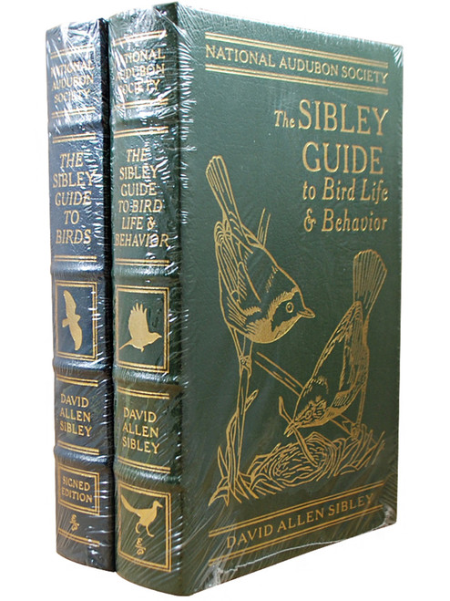Easton Press "The Sibley Guide To Birds" Signed Limited Edition, Leather Bound Collector's Edition, 2 Vol. Matched Set [Sealed]