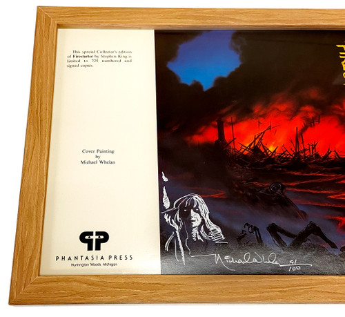 Michael Whelan "Firestarter" Signed Limited Edition Remarqued Art Print, No. 91 of 100, Framed and Matted w/COA + Bonuses