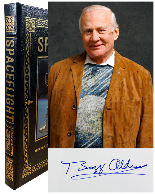 Giles Sparrow, Buzz Aldrin "Spaceflight: The Complete Story From Sputnik to Shuttle - And Beyond" Signed Limited Deluxe Edition w/COA [Sealed]