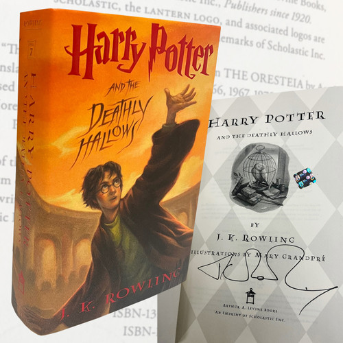 J.K. Rowling "Harry Potter and the Deathly Hallows" Signed First Edition/Second Printing w/Hologram Authenticity Sticker