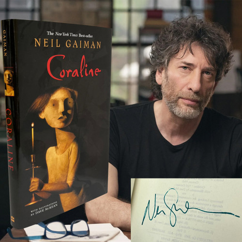 Neil Gaiman "Coraline" Limited Traycased Signed First Edition, Later Printing "BC" w/COA  [Sealed]