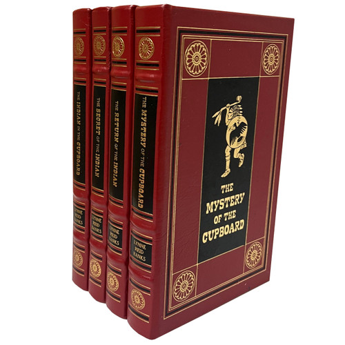 Lynn Reid Banks "The Indian In The Cupboard Series" Leather-Bound Limited Edition, 4-Vol. Complete Matching Set