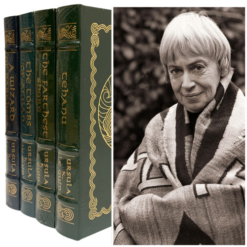 Ursula K. Le Guin "The Earthsea Cycle Tetralogy" Leather-Bound Limited Edition, 4-Volume Matching Set [Sealed]