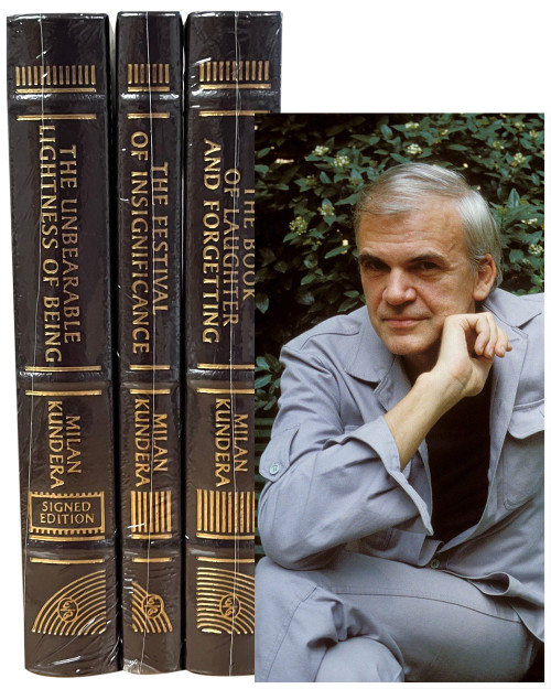 Milan Kundera "The Unbearable Lightness of Being" Signed Limited Edition Complete 3-Volume Set of 350 [Sealed]