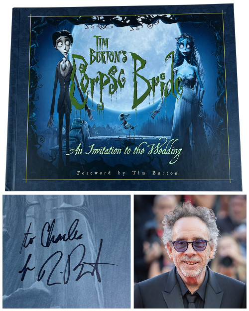 Tim Burton "Corpse Bride: An Invitation to the Wedding" Signed First Edition, First Printing  w/COA