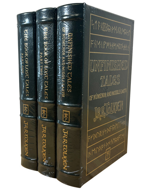 J.R.R. Tolkien "The Book Of Lost Tales" and "Unfinished Tales of of Numenor and Middle-Earth" Limited Edition 3-Volume Matching Set  [Sealed]