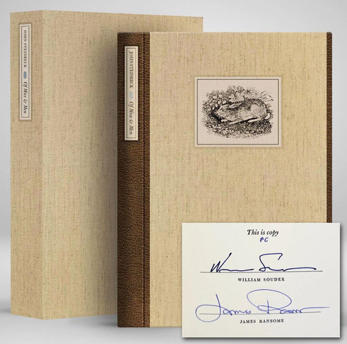 Steinbeck "Of Mice And Men" Traycased Signed Numbered Edition of 250, "PC" Edition [Very Fine]