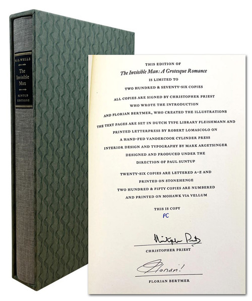 H.G. Wells "The Invisible Man" Slipcased Signed Limited Edition of 250, "PC" Edition [Very Fine]