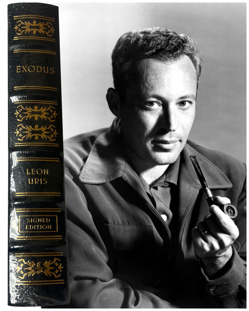 Leon Uris "Exodus" Signed Limited Edition, Leather Bound Collector's Edition w/COA [Sealed]