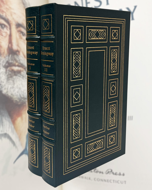 Carlos Baker "Ernest Hemingway: A Life Story" Leather Bound Collector's Edition, 2 Vol. Complete Matched Set