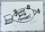 Kurt Vonnegut "ADIOS" or "Goodbye Blue Monday" Signed Limited Edition Silkscreen No. 659/700 , Matted and Framed Fine Art Print w/COA [Very Fine]