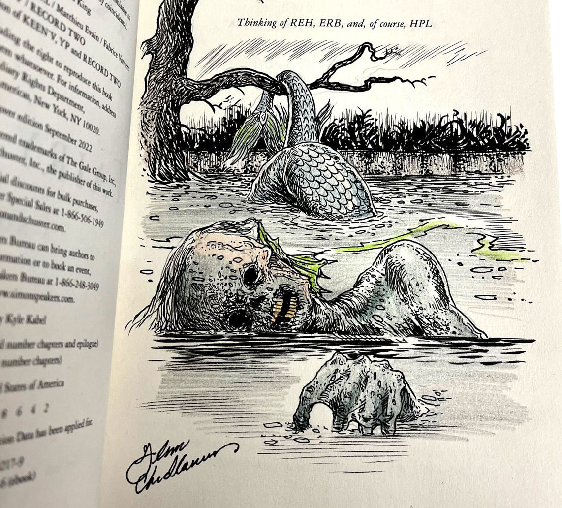 The Mermaid In The Pool from Stephen King's Fairy Tale First  Edition/First Printing, Remarqued by Glenn Chadbourne