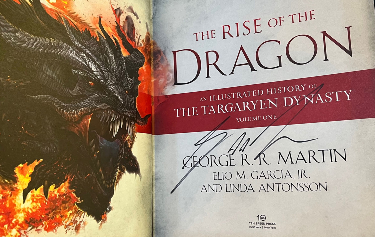 George R.R. Martin The Rise Of The Dragon Deluxe Signed First Edition,  Slipcased Limited Edition of 100 [Very Fine/Sealed]