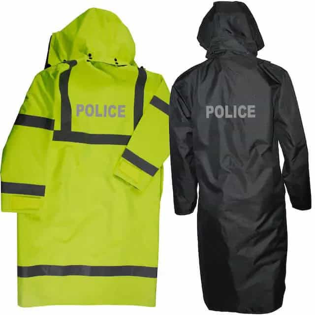 Police Reversible Raincoat Sheriff Raincoats