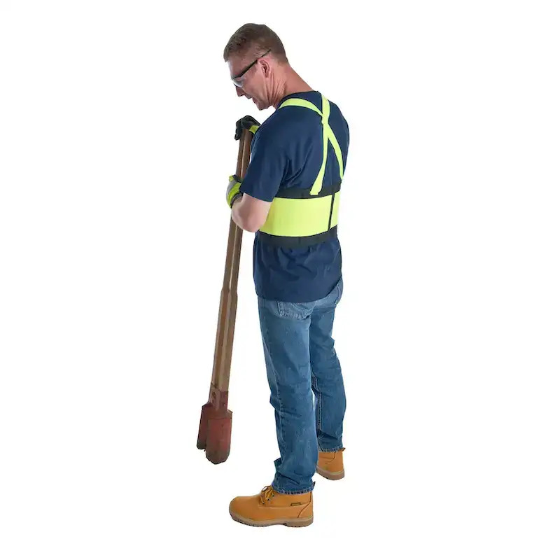 Hi Vis Back Support Belt Work Back Brace