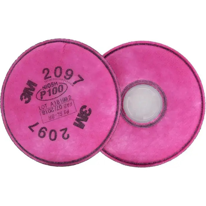 NIOSH P100 防塵マスク用フィルター 2097 50パック（100錠） 3M 2097 P100 Filter For Welding & Organic Vapors | ASA Supplies