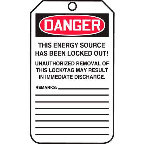Lockout Tagout Tag | OSHA Compliant | Durable Safety Tag