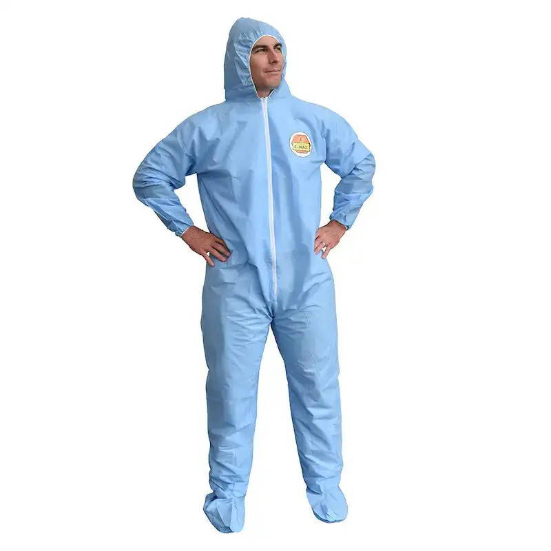Disposable Blue Protective Suit - 25 Per Case