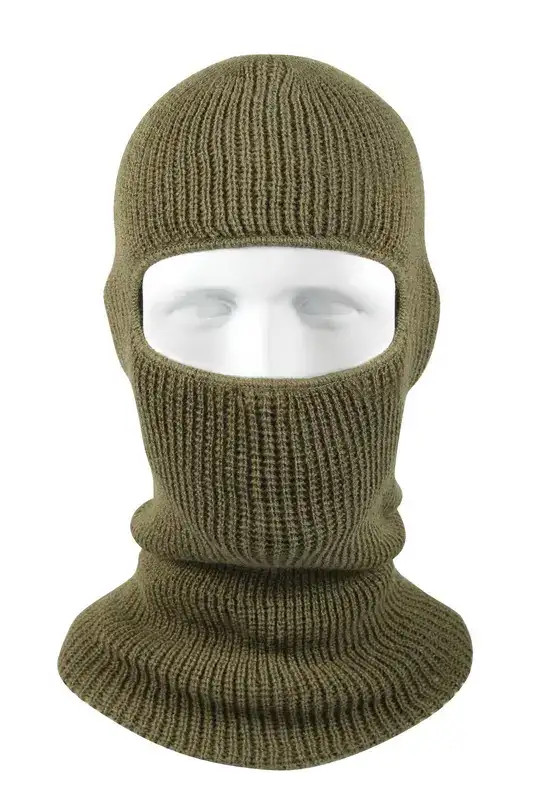 Double-Layer Acrylic Knit Balaclava – Extreme Cold One-Hole Face