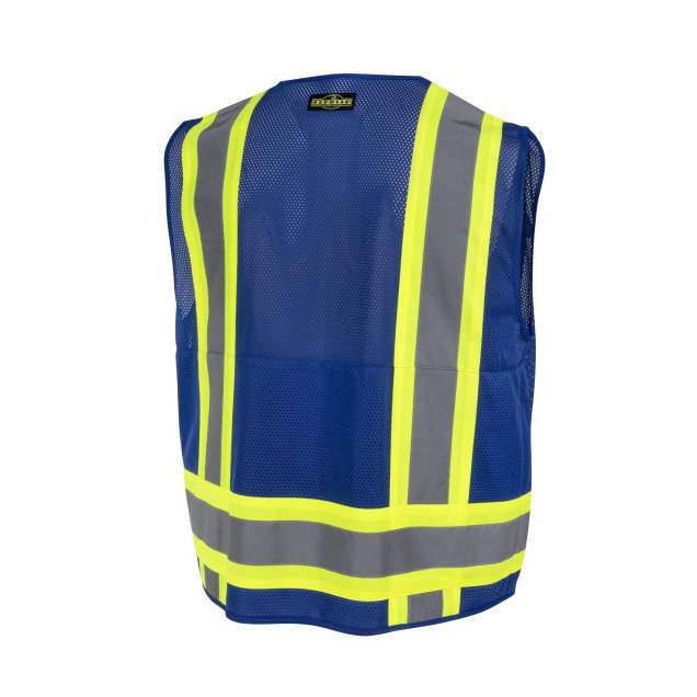 ANSI Class 1 Blue Mesh Surveyor Vest | High-Visibility Workwear