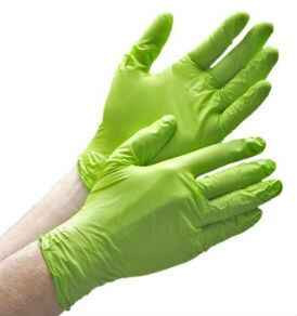N-DEX Free accelerator-free nitrile disposable gloves green