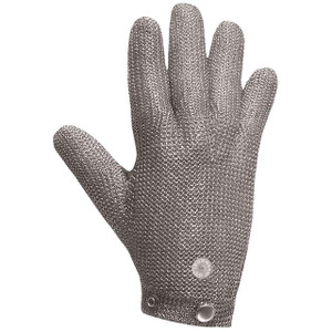 Stainless steel cut-resistant butcher gloves for food prep and meat handling