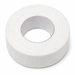 Hypoallergenic first aid adhesive tape rolls for securing bandages and dressings