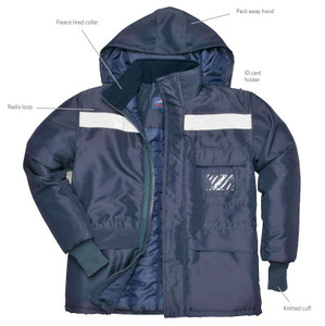 Hooded Parka With Reflector Hooded Parka With Reflector