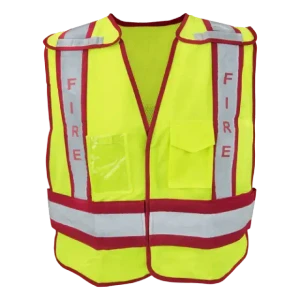 Type P Class 2 Hi Vis Reflective Hook & Loop 5-Point Breakaway Fire Public Safety Vest