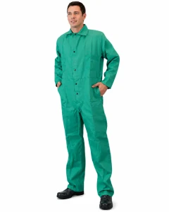 Tillman Green FR Coveralls Lightweight Flame Resistant Cotton Workwear