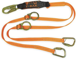 Miller Titan Tie-Back Lanyard 6 ft Double Leg Shock Absorbing ANSI Z359.11