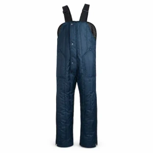 Insulated high bib overalls for cold storage and freezer work