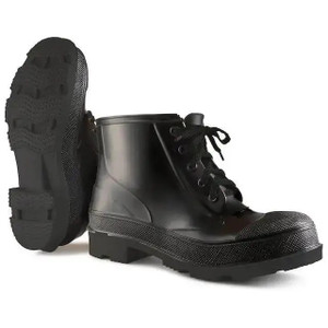 Dunlop Monarch black PVC steel toe work shoes with waterproof safety design