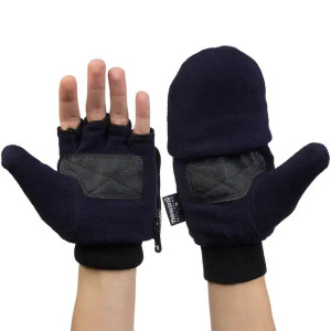 Convertible insulated work gloves for cold storage and freezer environments