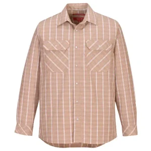 CAT 2 flame resistant plaid work shirt NFPA 70E compliant