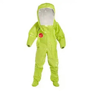 Tychem® 10000 Level B encapsulated hazmat suit for chemical and splash protection