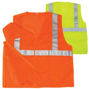 High-Visibility 5-Point Tear-Away Safety Vest ANSI Class 2 Reflective