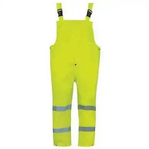 High-Visibility Self-Extinguishing Rain Bibs ANSI Class E Safety Workwear