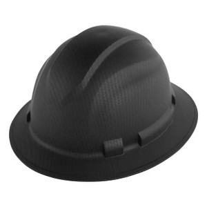 Black graphite full brim hard hat with ANSI Z89.1-2014 certification Black graphite full brim hard hat with ANSI Z89.1-2014 certification