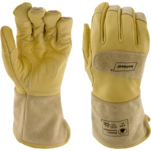 A4 Cut Resistant Kevlar Lined Goat Grain Leather FR Electrical Gloves