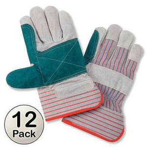 Reinforced Double Palm Leather Glove Bulk Pack