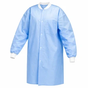 Blue lab coat with knit wrist 30 per case